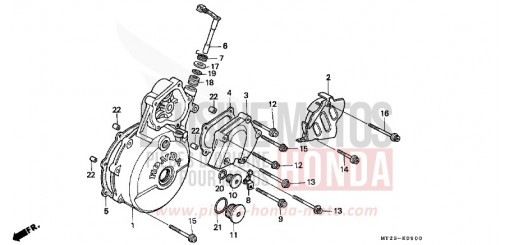 PANNEAU CARTER-MOTEUR G. NX650P de 1993
